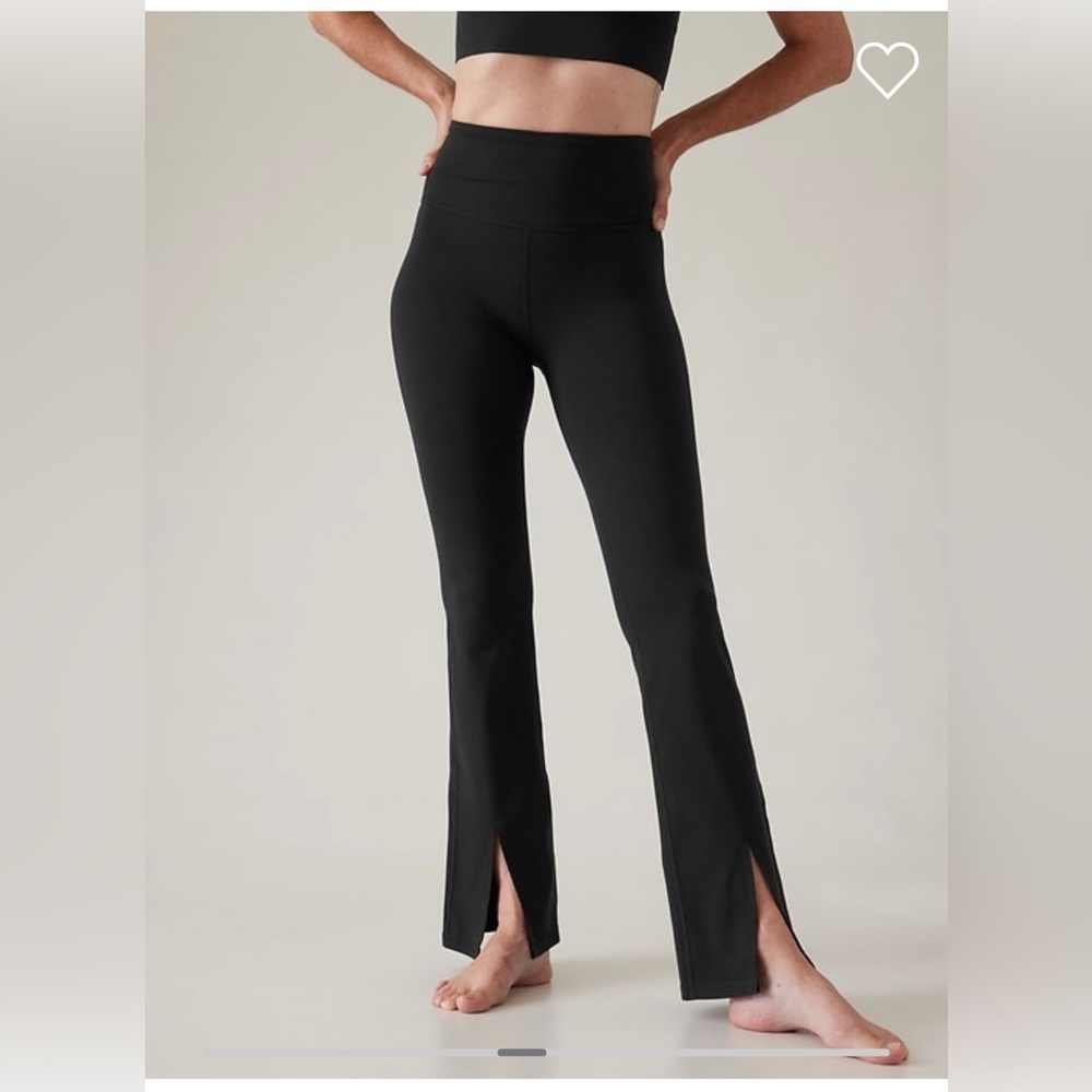 Athleta Elation Split Flare Pant // Black #883643